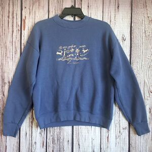 Zion National Park 90s Vintage Sweatshirt Fruit of Loom Made USA Petroglyph Med